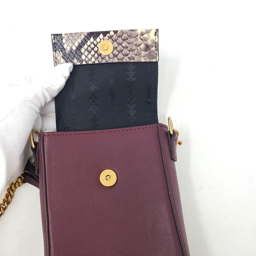 Thacker Farrow Leather Python Embossed Phone Case… - image 8